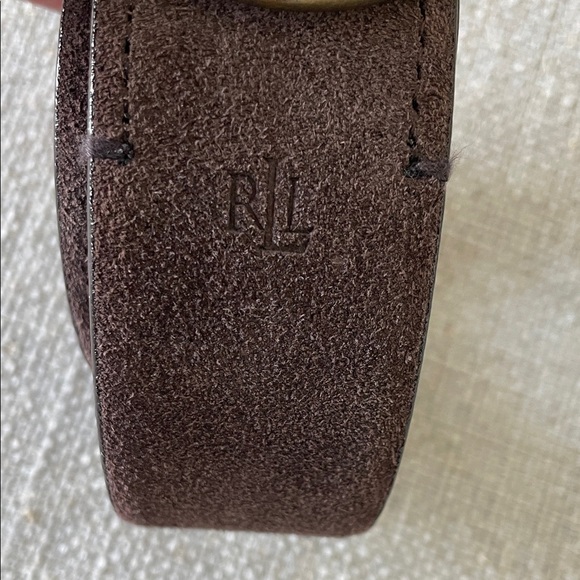 Ralph Lauren Brown Suede Leather Belt - Picture 6 of 6